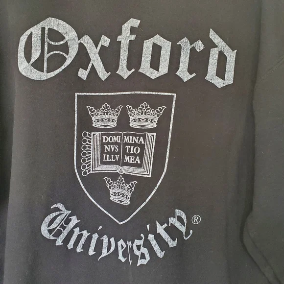 Unisex Black Cambridge University Preppy Sweatshirt Size L Cotton/Polyester - Picture 3 of 10